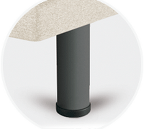 Pieds Sonpura Metálica Cilíndrica Gris 25 cm