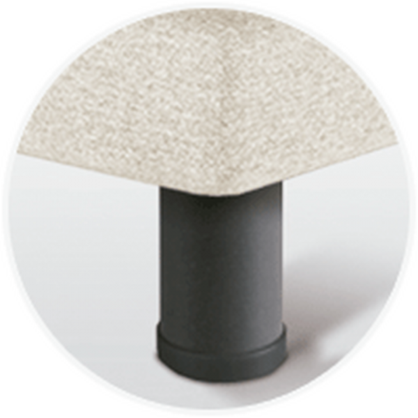 Pieds Sonpura Metálica Cilíndrica Gris 15 cm