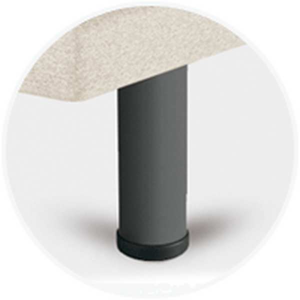 Pieds Sonpura Metálica Cilíndrica Gris 25 cm